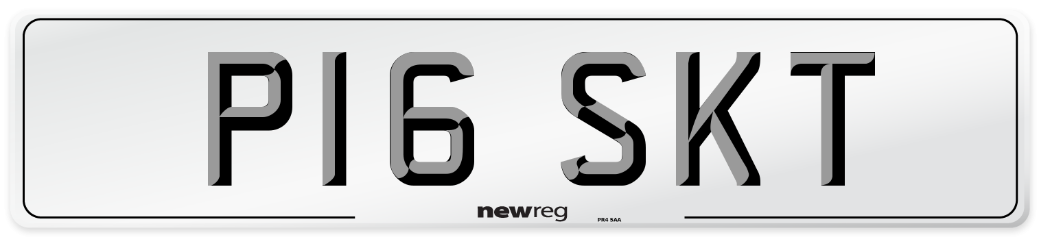 P16 SKT Number Plate from New Reg